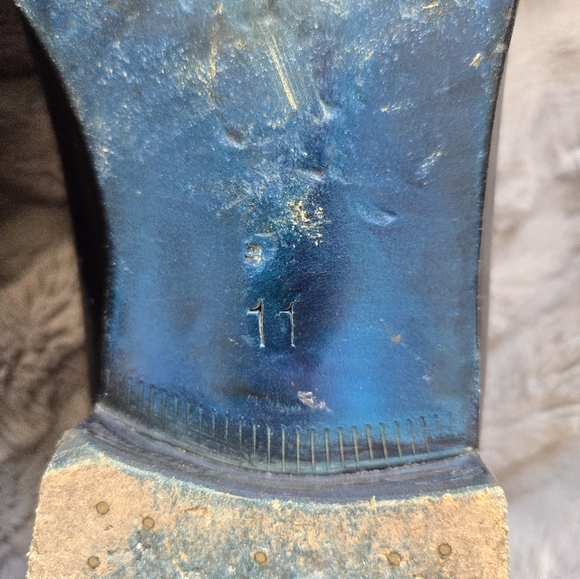 Harris Handmade Italian Black Leather Loafers Men's Size 11 - Picture 6 of 9